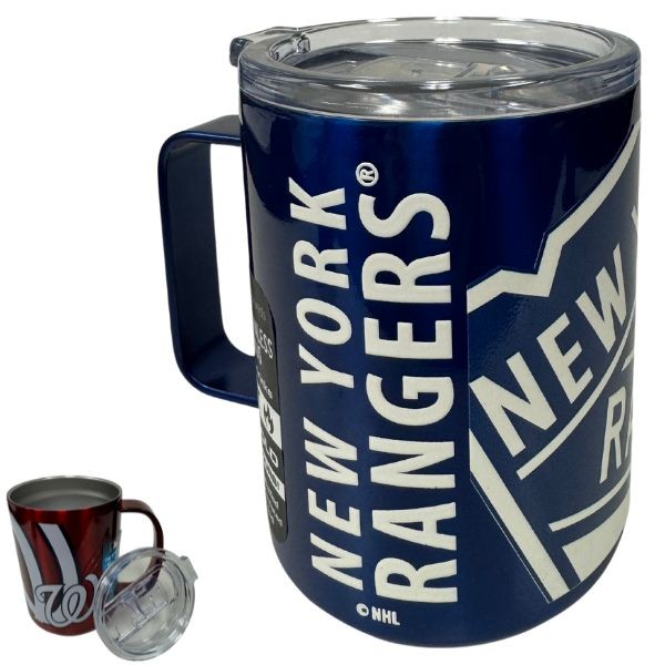 New York Rangers Tumblers - 15OZ Stainless Steel Ultra Tumbler - 6 For $36.00 - New York Rangers
