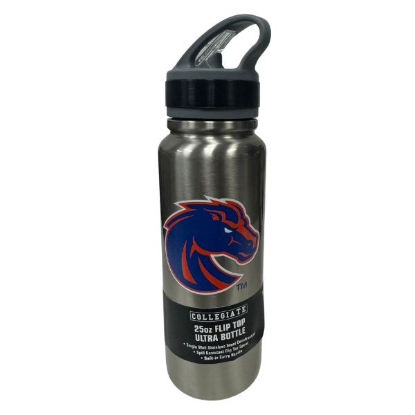 Boise State Broncos Water Bottle - 25OZ Stainless Steel Flip-Top Team Logo - 6 For $36.00 - Boise State