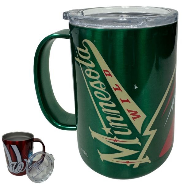 Minnesota Wild Tumblers - 15OZ Stainless Steel Ultra Tumblers - 6 For $36.00 - Minnesota Wild