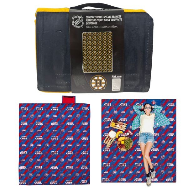 Boston Bruins Blankets - HEX Style 86"x82 Premium Portable Picnic Blanket - Waterproof Backside - 2 For $25.00 - Boston Bruins