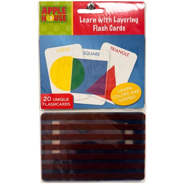 Apple House Learning - 20Pack Layering Flashcards - Colors And Numbers - 48 Packs For $26.40