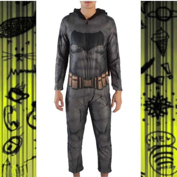 Batman Dawn Of Justice - DC Comics - Heavy Fleece/Poly Hooded Pajama - All Size XL Adult - 6 For $30.00 - Wholesale Apparel - Wholesale NFL Shirts - Wholesale Jerseys