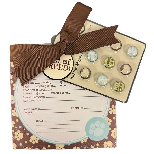 Best Of Breed - #09023 - Furry Friends - Bubble Magnet & Notepad Set - 12 Sets For $24.00