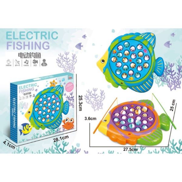 Fun Fishing - Test Your Skills - Lights, Movement and Music - Batteries Not Included - Colors And Styles Vary - 6 For $36.00