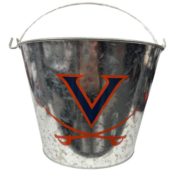 Virginia Cavaliers Beer Buckets - Galvanized Team Logo 5QT Style - 6 For $36.00 - Virginia Cavaliers