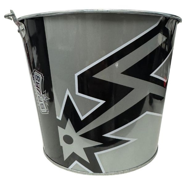 San Antonio Spurs Beer Buckets - 5QT Full Bleed Team Logo Metal Bucket - 6 For $36.00 - San Antonio Spurs