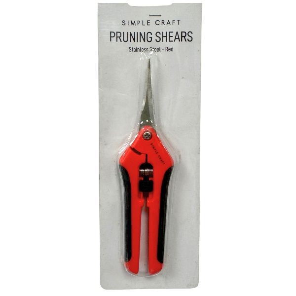 Simple Craft Precision Pruning Shears - RED - Titanium Blade - 12 For $30.00