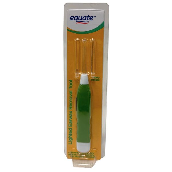 Equate Lighted Earwax Removal Tool - Includes 3 Ear Picks - LED Lighting - 36 For $24.48