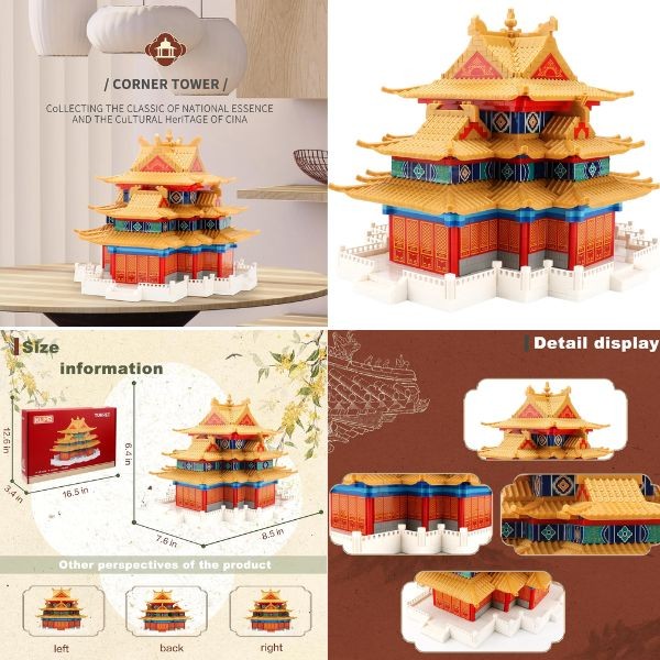 Klemi STEM Toys - The Turret Building Block Set - Huge Set - 2360PC - #8035 - 3 For $30.00