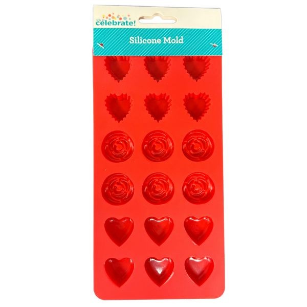 Way To Celebrate - Red Silicone Mold - Walmart Brand - 48 For $31.20