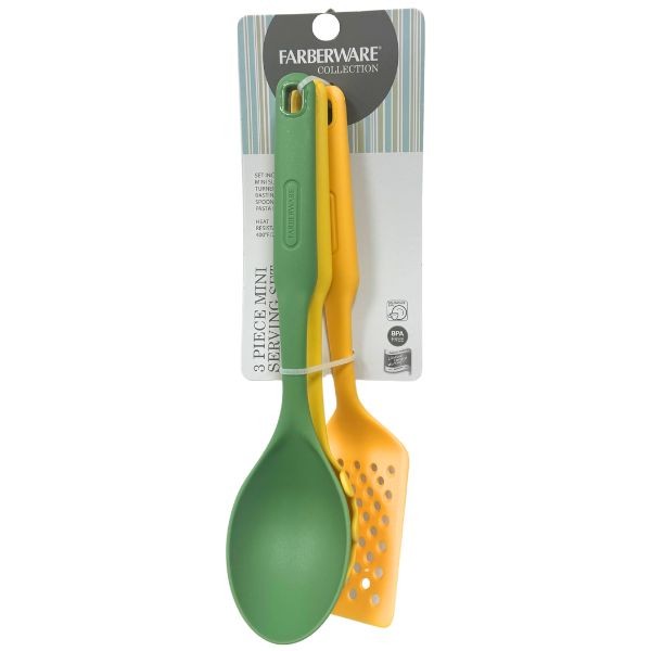 Farberware Collection - 3PC Serving Set - BPA Free & Dishwasher Safe - Safe For All Cookware - 12 Sets For $36.00