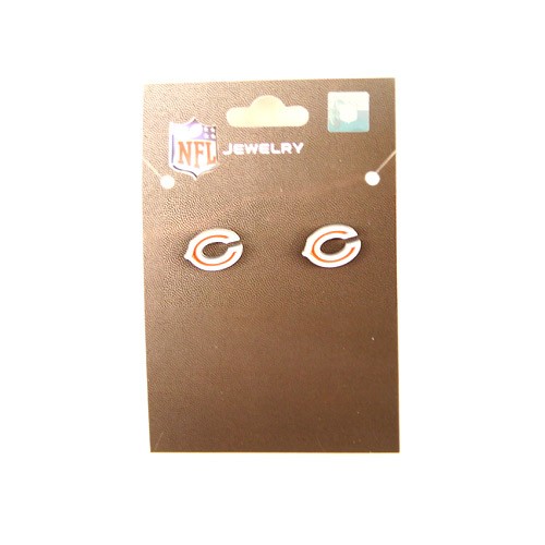 Chicago Bears Earrings - STUDDED Earrings - $2.75 Each - Wholesale Chicago Bears Products - Bears Merchandise