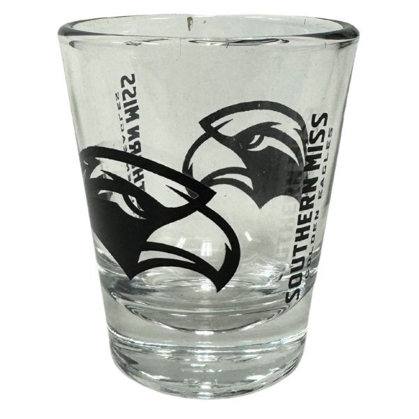 Southern Mississippi Glass Shot Glasses - 2OZ Gameday Style - 12 For $30.00 - Southern Mississippi