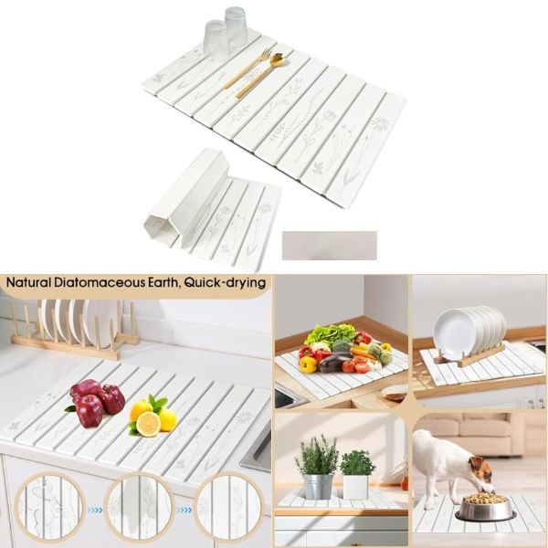 Stone Drying Rack - 24"x16" Stone Slatted Rack - Style In Fashion - Colors My Vary - 3 For $25.00