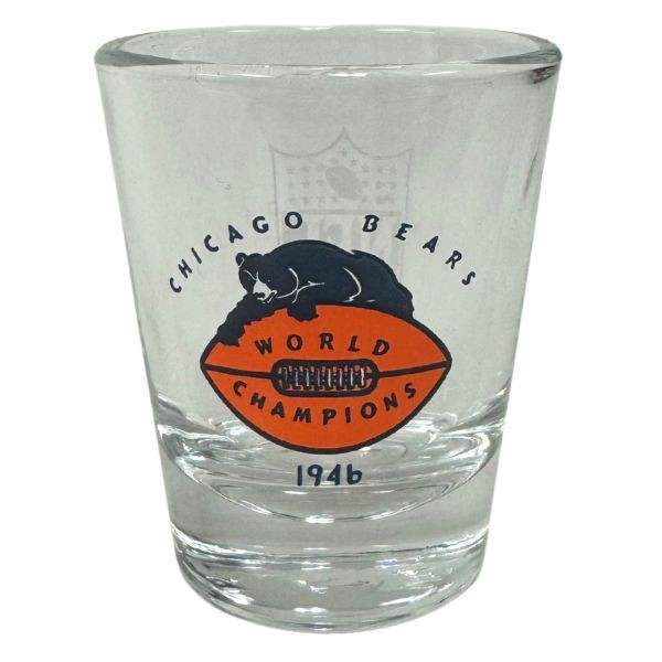 Chicago Bears Glass Shot Glasses - 2OZ Vintage Style - 12 For $30.00 - Wholesale Chicago Bears Products - Bears Merchandise 2