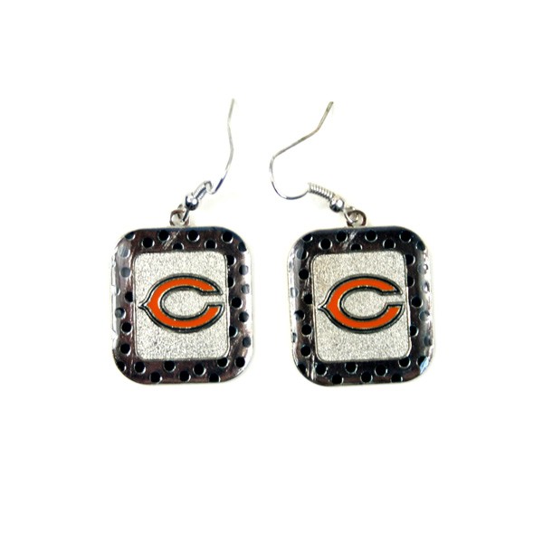 Chicago Bears Earrings - The POLKA DOT Dangle - 12 Pair For $30.00 - Wholesale Chicago Bears Products - Bears Merchandise