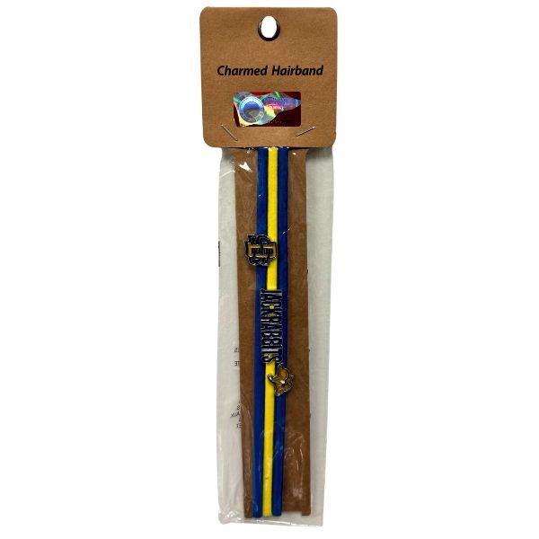 South Dakota State Jackrabbits Team Gear - Charmed Headbands - Team Color Fabric Elastic Headband With Metal Charm - 12 Packs For $30.00 - South Dakota State Jack Rabbits