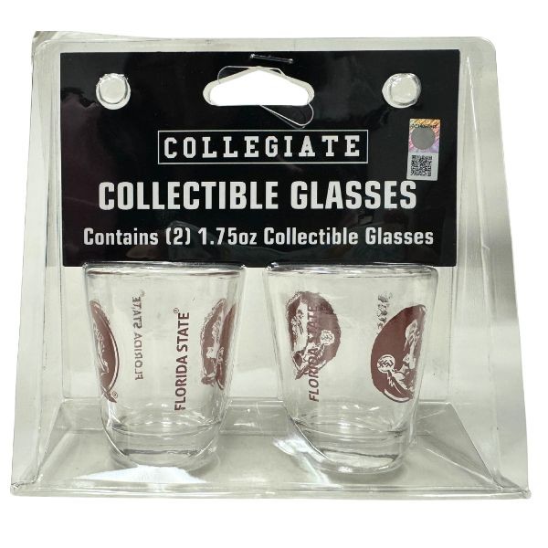 Florida State Seminoles Shot Glasses - 2Pack Team Spirit Shot Glass Set - 6 Sets For $30.00 - Florida State