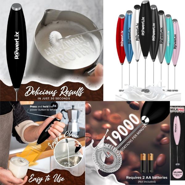 Powerlix Milk Frothers - PINK - Kitchen Fashion - AA Batteries Not Included - 10 For $35.00