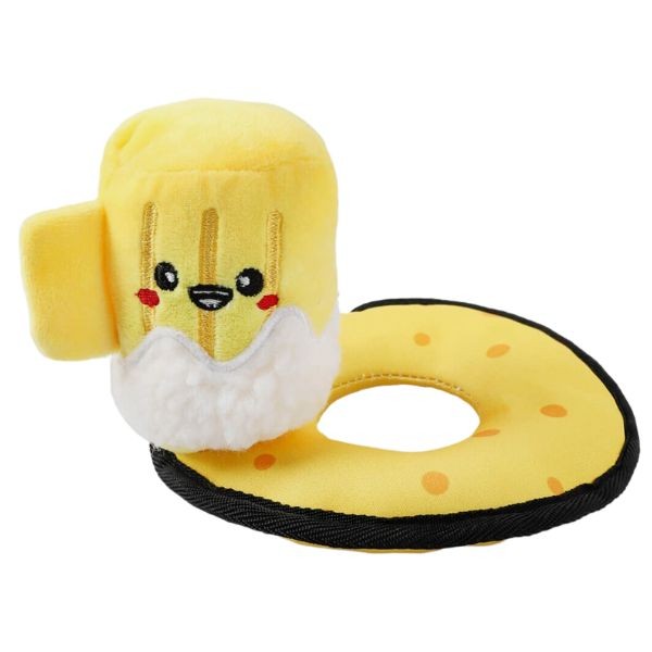 HugSmart Pet - The Beer Mug Floatie Ring Squeaker - Gentle Chewers Series - #70251 - 12 For $36.00