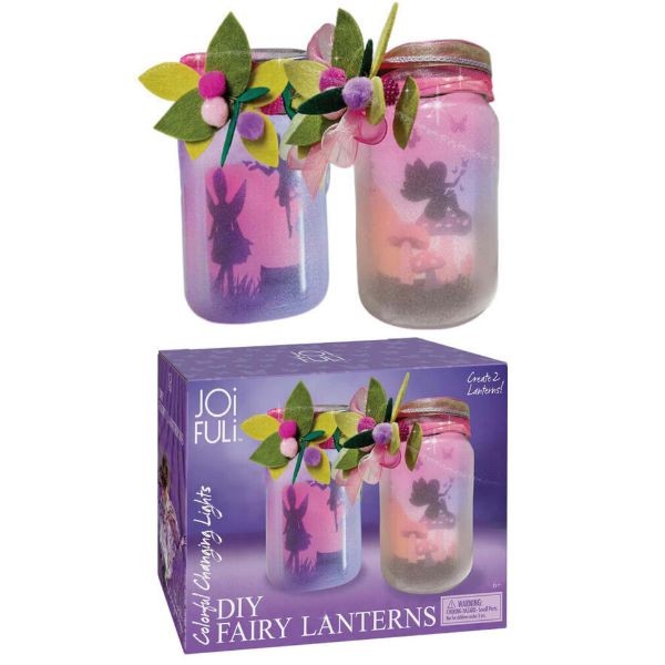 Joi Full Creative - DIY Fairy Light Up Lanterns - Create 2 Lanterns - Full Kit - AAA Batteries Not Included - 6 Kits For $30.00