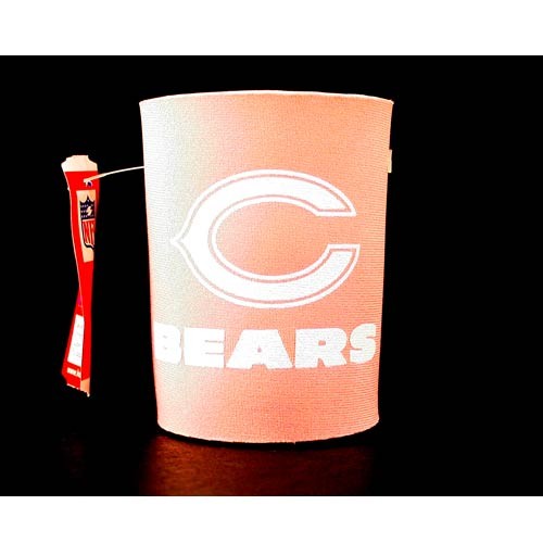 Chicago Bears Huggies - Pink Neoprene Can Huggies - 12 For $18.00 - Wholesale Chicago Bears Products - Bears Merchandise