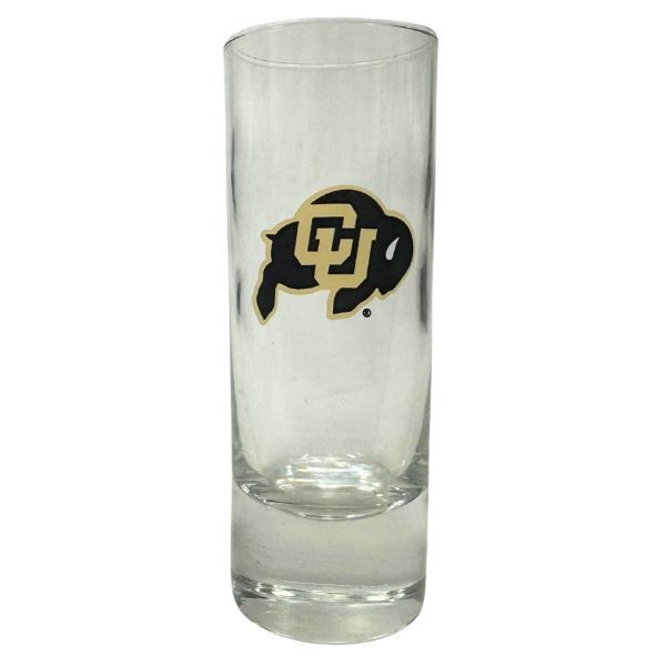 Colorado Buffalos Shot Glasses - 2.5OZ Cordial Style - Glass Shot glass - 12 For $30.00 - Colorado Buffaloes