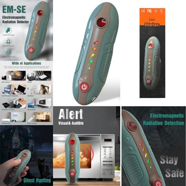 Digital EMF Meter - Portable Handheld With Wrist Strap - Electrical Sensor - Ohh..And Ghosts - Batteries Not Included - 6 For $36.00