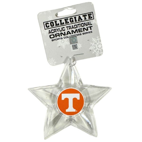 Tennessee Volunteers Ornaments - Acrylic Star Style - 6 For $21.00 - Tennessee VOLS