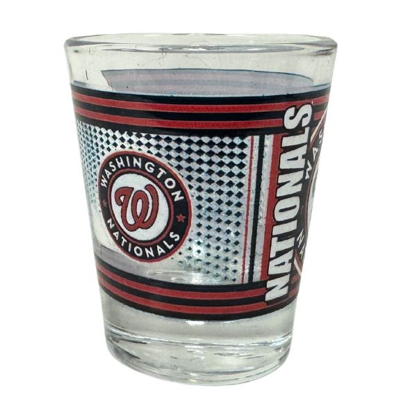 Washington Nationals Shot Glasses - 2OZ Glass Hero Style Shot Glass - 12 For $30.00 - Wholesale Washington Nationals Products - Nationals Products