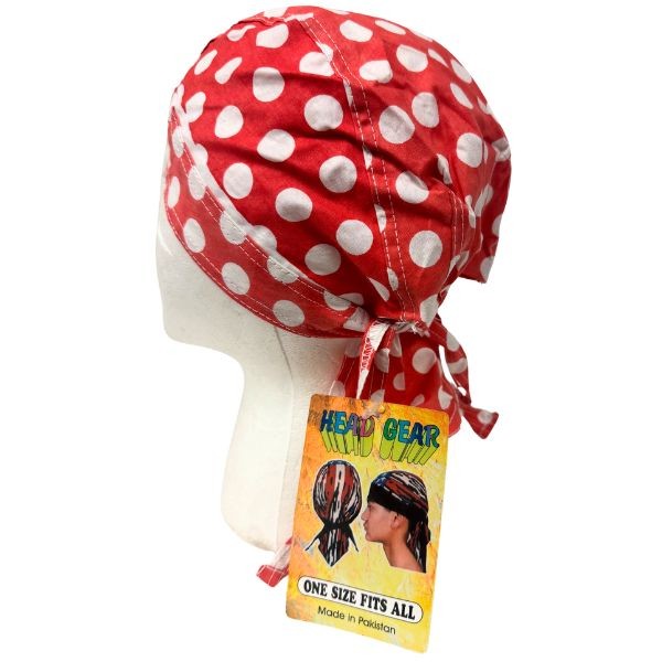 The Red Polka Dot - Cloth Headwrap - 48 For $24.00