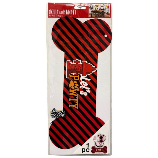 Molly & Bandit Designs - 14" Lets Party Bone - Fire Hydrant Photo Prop - 24 For $18.00