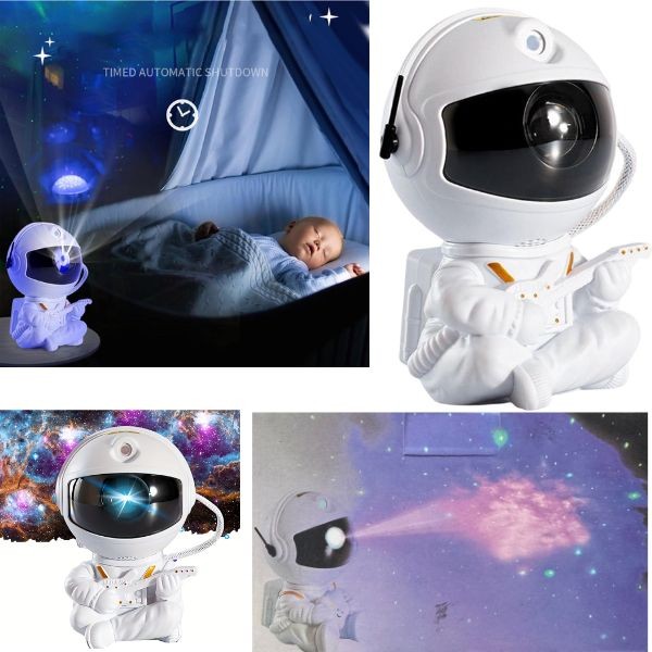 The White Guitar #HR-F2 - LED Astronaut Starry Projector - USB Charging - Remote Control - Project The Night Sky Across Your Room - 4 For $30.00