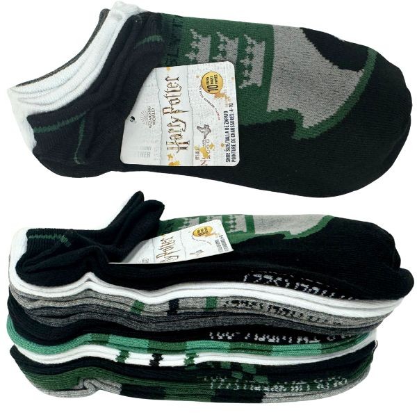 Harry Potter Socks - #19212.Green - 10Pack Size 4 to 10 Children's Socks - Wizarding World - 10 Packs For $38.00 - Wholesale Mystery Merchandise - Wholesale John Deere - Wholesale Licensed Products