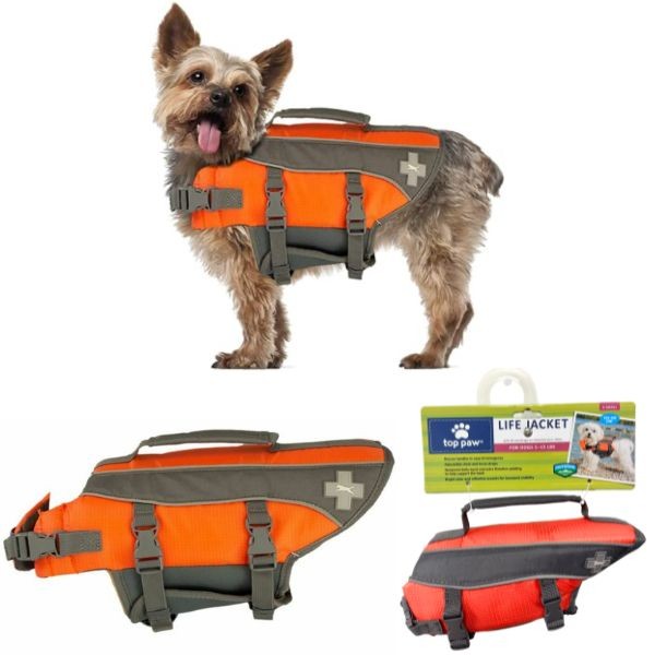 Top Paw Pet Products - XS Life Jackets - For Dogs 5 to 15LBS - Adjustable, Reflective - Premium Nylon Construction - 6 For $36.00