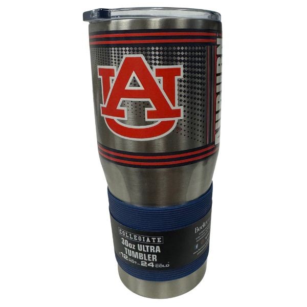 Auburn Tigers - 30OZ Premium Ultra Tumbler - Hot/Cold Stainless Steel - Vacuum Seal Lid - 3 For $30.00 - Auburn