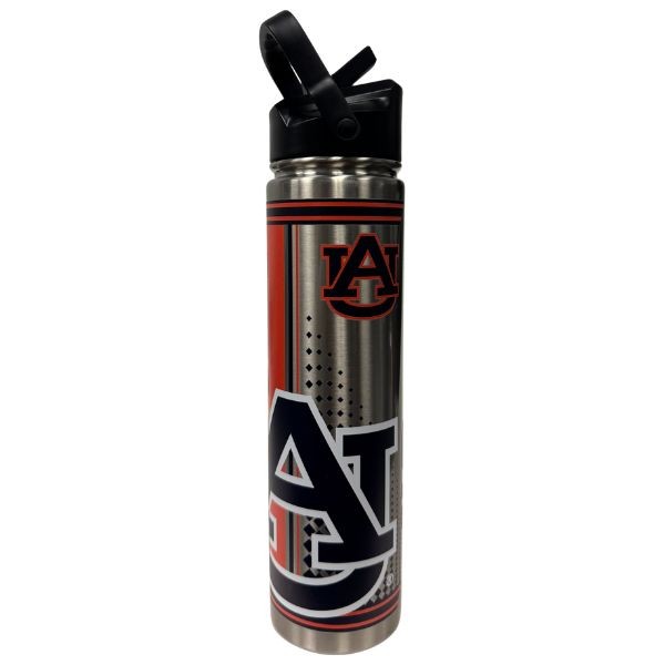 Auburn Tigers Water Bottles - 26OZ Ultra Hero Premium Stainless Steel Team Straw Water Bottle - 4 For $30.00 - Auburn