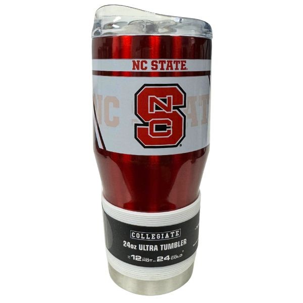 NC State Wolfpack Tumblers - 24OZ Ultra Tumbler - Hot/Cold - Stainless Steel - 4 For $30.00 - NC State