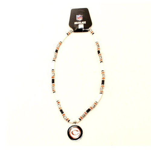 Chicago Bears Necklaces - 18" Natural Shell With Pendant - 12 Necklaces For $78.00 - Wholesale Chicago Bears Products - Bears Merchandise