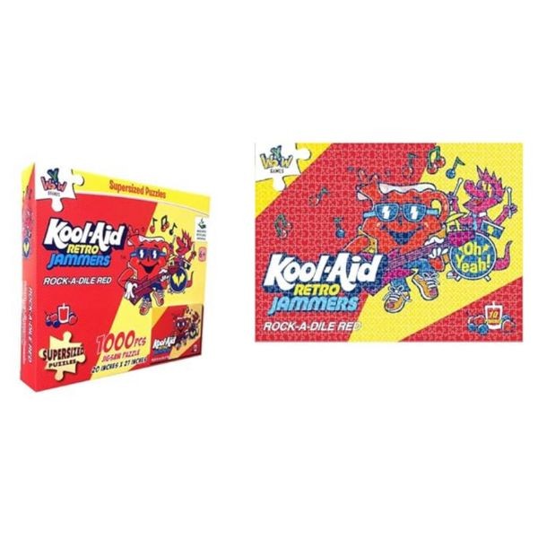 Kool-Aid Supersized Puzzles - 1000PC Jigsaw Puzzle - 20"x27" Finished - Wow Brands - 6 For $30.00