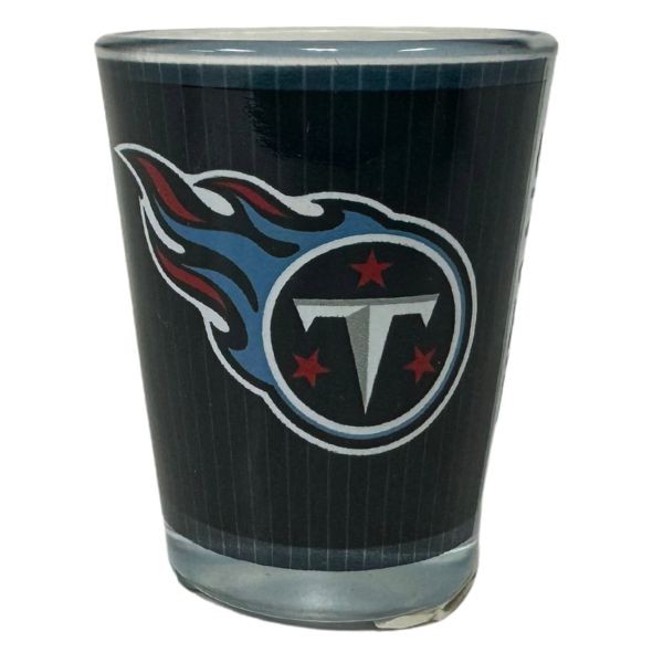 Tennessee Titans Shot Glass - 2OZ Dark Blue Team Logo Team Pride Shot Glass - 12 For $30.00 - Wholesale Tennessee Titans Product - Titans Merchandise