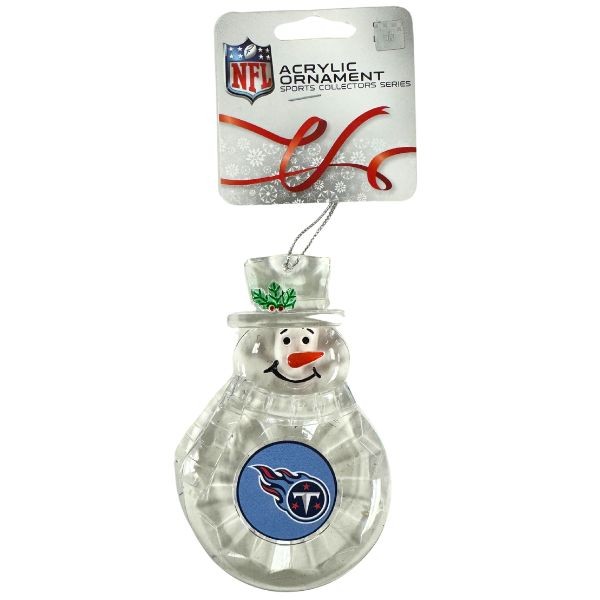Tennessee Titans Ornaments - Acrylic Snowman Team Spirit Ornaments - 6 For $21.00 - Wholesale Tennessee Titans Product - Titans Merchandise 2