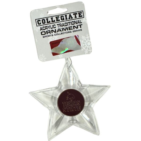 Texas State Ornaments - Acrylic Star Team Spirit Style - 5 For $15.00 - Other Teams