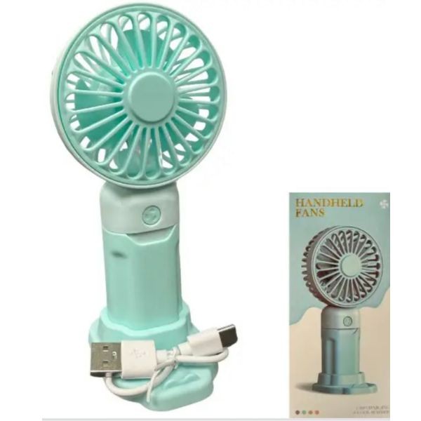 Multi Stand Fan - 6" 3Speed Fans - GREEN - #CoolSummer - USB Charging - Handheld or DeskTop Stand - 12 For $36.00