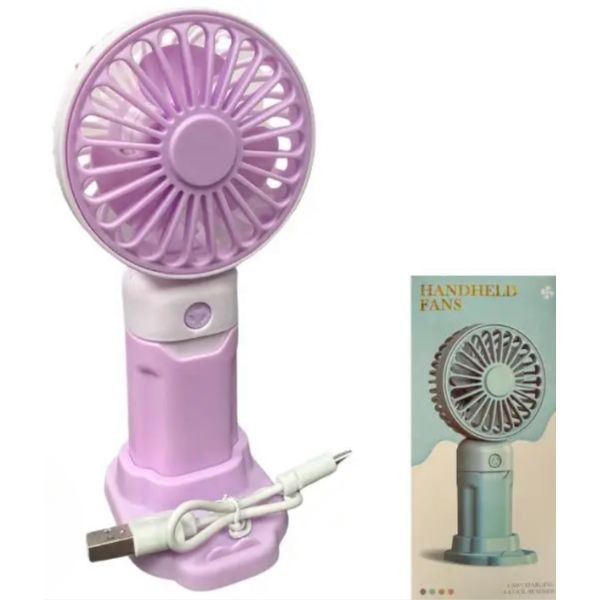 Multi Stand Fan - 6" 3Speed Fans - PURPLE - #CoolSummer - USB Charging - Handheld or DeskTop Stand - 12 For $36.00