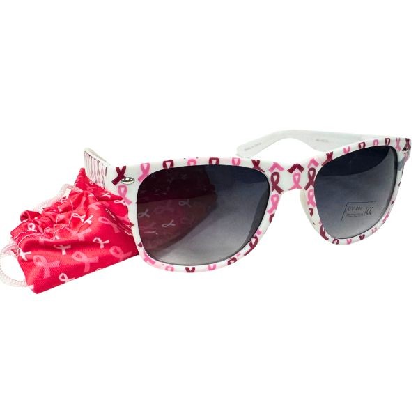 Premium Sunglasses - Breast Cancer Awareness - Spring Hinge UV400 Protection - Cleaning Bag Included - 12 Pair For $24.00