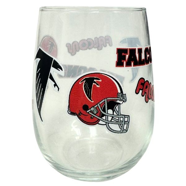 Atlanta Falcons - Wine Glasses - 17OZ Digital Curve Style - Wholesale Wine - 12 For $36.00 - Wholesale Atlanta Falcons Products - Wholesale Football Gear 2