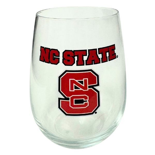 NC State Wolfpack - Wine Glasses - 17OZ Digital Curve Style - Wholesale Wine - 12 For $36.00 - NC State