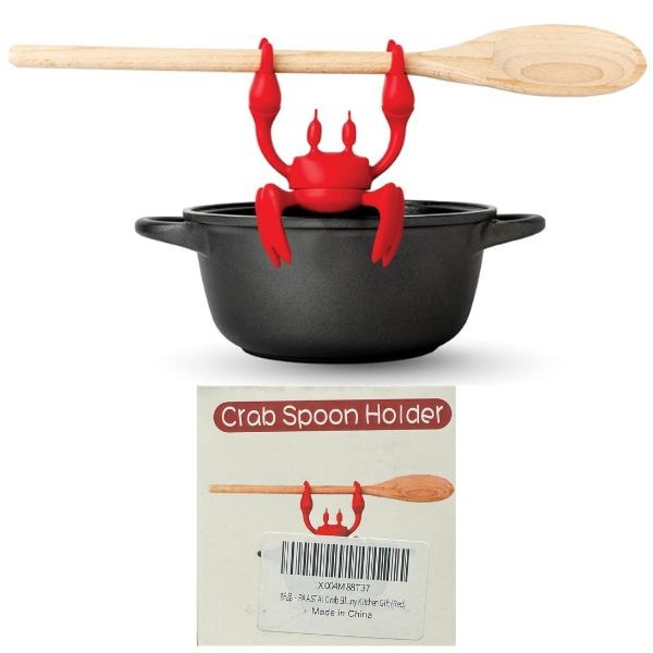 The Crab Holder - High Heat Silicone - Kitchen Utensil Multi-Use Holder - 10 For $35.00