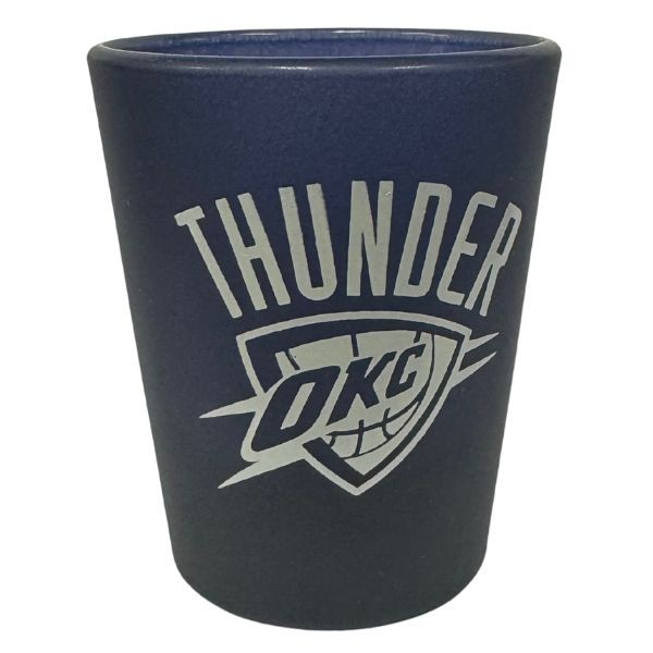 Oklahoma City Thunder Shot Glasses - 2OZ Blue Solid Style - 12 For $30.00 - Oklahoma City Thunder